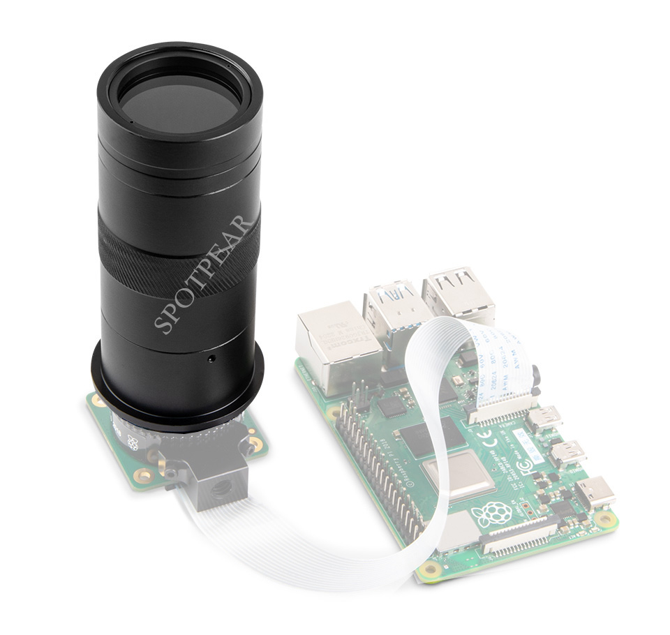 Raspberry Pi Hq Camera Microscope Lens - Модуль камеры Raspberry Pi 100X, объектив